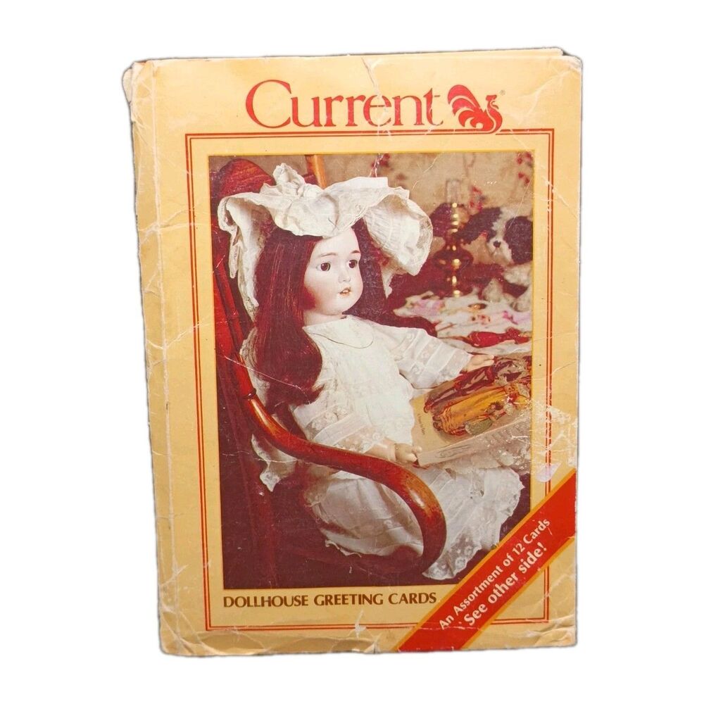 Current Dollhouse Greeting Cards Victorian Vintage Americana Dolls Parasol Buggy